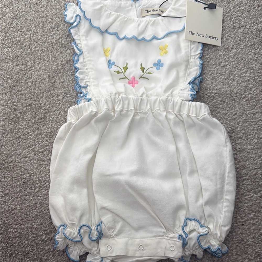 Hermoine Baby Romper White